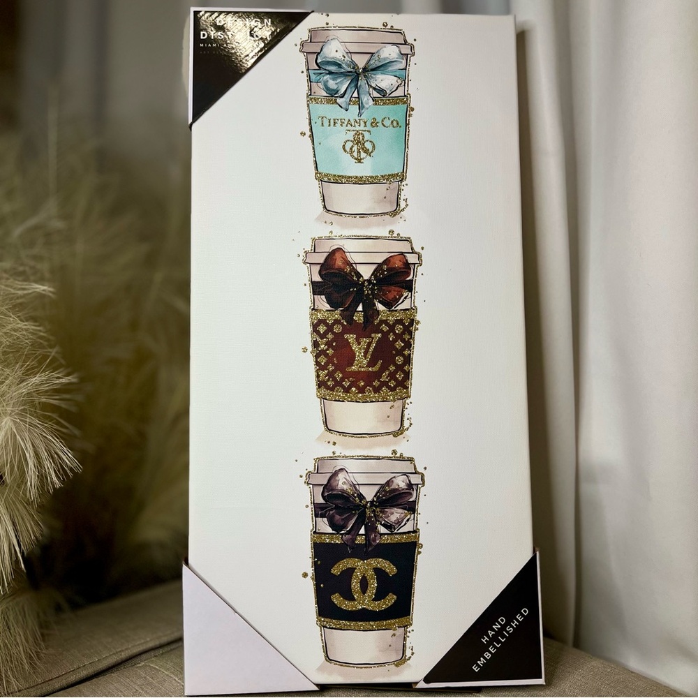 Design District Wall Art- Luxury Coffee Illustration